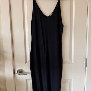 Collection Black V-Neck Midi Dress